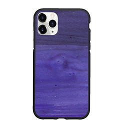 Чехол iPhone 11 Pro матовый Фиолетовые краски, цвет: 3D-черный