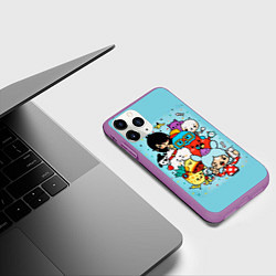 Чехол iPhone 11 Pro матовый Toca LifeЖ Персонажи, цвет: 3D-фиолетовый — фото 2