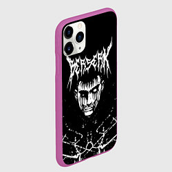 Чехол iPhone 11 Pro матовый БЕРСЕРК ЯРОСТНОЕ ЛИЦО ГАТСА НА СПИНЕ КЛЕЙМО, цвет: 3D-фиолетовый — фото 2