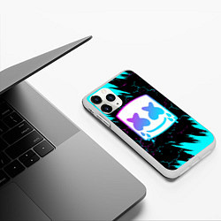 Чехол iPhone 11 Pro матовый MARSHMELLO NEON: МАРШМЕЛЛО НЕОН, цвет: 3D-белый — фото 2