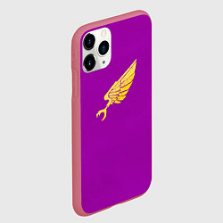 Чехол iPhone 11 Pro матовый Дети Императора до Ереси Хоруса цвет легиона, цвет: 3D-малиновый — фото 2