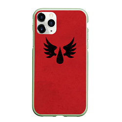 Чехол iPhone 11 Pro матовый Кровавые ангелы цвет легиона 9, цвет: 3D-салатовый