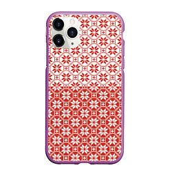 Чехол iPhone 11 Pro матовый Алатырь Славянский Символ, цвет: 3D-фиолетовый