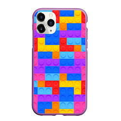 Чехол iPhone 11 Pro матовый Лего-го, цвет: 3D-фиолетовый