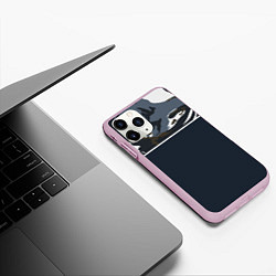Чехол iPhone 11 Pro матовый Камуфляж 2 0, цвет: 3D-розовый — фото 2