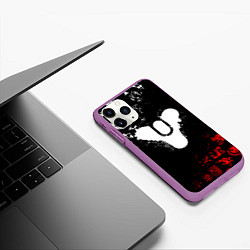 Чехол iPhone 11 Pro матовый DESTINY 2 RED & WHITE PATTERN LOGO, цвет: 3D-фиолетовый — фото 2