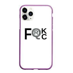 Чехол iPhone 11 Pro матовый FQRck - Локдаун, цвет: 3D-фиолетовый