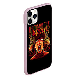 Чехол iPhone 11 Pro матовый BMTH BRING ME THE HORIZON, цвет: 3D-розовый — фото 2