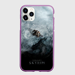 Чехол iPhone 11 Pro матовый Победа над драконом, цвет: 3D-фиолетовый