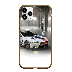 Чехол iPhone 11 Pro матовый BMW Motorsport Mission 8, цвет: 3D-коричневый