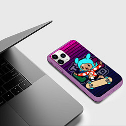 Чехол iPhone 11 Pro матовый TOCA LIFE WORLD ТОКА ЛАЙФ ВОРЛД РИТА RITA, цвет: 3D-фиолетовый — фото 2