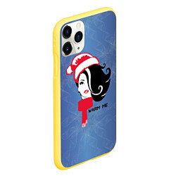 Чехол iPhone 11 Pro матовый Согрей меняWarm me, цвет: 3D-желтый — фото 2