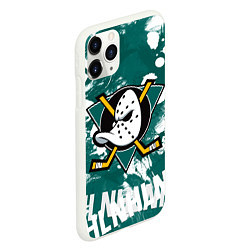 Чехол iPhone 11 Pro матовый Анахайм Дакс Anaheim Ducks, цвет: 3D-белый — фото 2