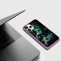 Чехол iPhone 11 Pro матовый Chernobylite - Черный сталкер, цвет: 3D-фиолетовый — фото 2