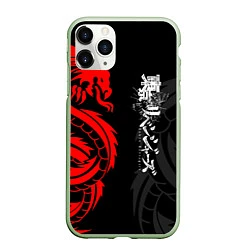 Чехол iPhone 11 Pro матовый Токийские Мстители: Красный дракон, цвет: 3D-салатовый