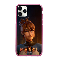 Чехол iPhone 11 Pro матовый Милаха Марси, цвет: 3D-малиновый