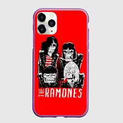 Чехол iPhone 11 Pro матовый Deadmones, цвет: 3D-фиолетовый