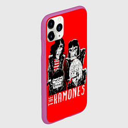 Чехол iPhone 11 Pro матовый Deadmones, цвет: 3D-фиолетовый — фото 2