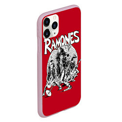 Чехол iPhone 11 Pro матовый BW Ramones, цвет: 3D-розовый — фото 2