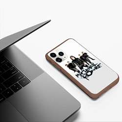 Чехол iPhone 11 Pro матовый Участники группы My Chemical Romance, цвет: 3D-коричневый — фото 2