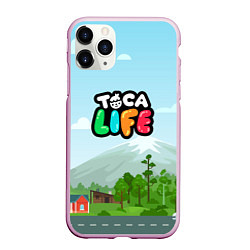 Чехол iPhone 11 Pro матовый TOCA BOCA WORLD LOGO, цвет: 3D-розовый