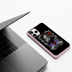 Чехол iPhone 11 Pro матовый ГЕРАЛЬТ КРАСОЧНЫЙ ПОСТЕР ГЕРАЛЬ ИЗ РИВИИ, цвет: 3D-розовый — фото 2