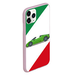 Чехол iPhone 11 Pro матовый Lamborghini Италия, цвет: 3D-розовый — фото 2