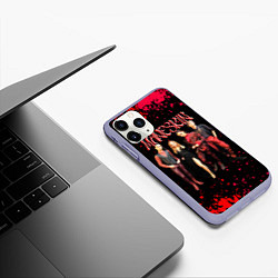 Чехол iPhone 11 Pro матовый Maneskin Лунный свет, рок - группа, цвет: 3D-светло-сиреневый — фото 2