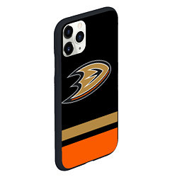 Чехол iPhone 11 Pro матовый Anaheim Ducks Анахайм Дакс, цвет: 3D-черный — фото 2