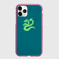 Чехол iPhone 11 Pro матовый Альфа Легион цвет легиона после Ереси, цвет: 3D-малиновый
