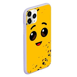 Чехол iPhone 11 Pro матовый FORTNITE BANANA FACE ФОРТНАЙТ БАНАН, цвет: 3D-светло-сиреневый — фото 2