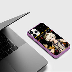 Чехол iPhone 11 Pro матовый БЕННЕТ НОВОГОДНИЙ, цвет: 3D-фиолетовый — фото 2