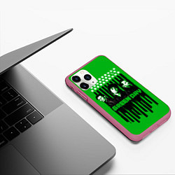 Чехол iPhone 11 Pro матовый Green day is here, цвет: 3D-малиновый — фото 2