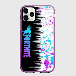 Чехол iPhone 11 Pro матовый FORTNITE ФОРНТАЙТ, цвет: 3D-фиолетовый