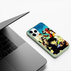 Чехол iPhone 11 Pro матовый Cowboy Bebop All, цвет: 3D-салатовый — фото 2