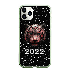 Чехол iPhone 11 Pro матовый New Year Immortal Tiger, цвет: 3D-салатовый