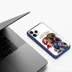 Чехол iPhone 11 Pro матовый Аркейн Вай,Паудер и др, цвет: 3D-тёмно-синий — фото 2