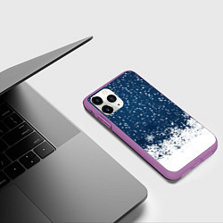 Чехол iPhone 11 Pro матовый Snow, цвет: 3D-фиолетовый — фото 2