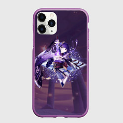 Чехол iPhone 11 Pro матовый Сегун Райдэн в примогеме, цвет: 3D-фиолетовый