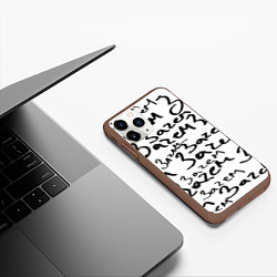 Чехол iPhone 11 Pro матовый Зачем крю, цвет: 3D-коричневый — фото 2