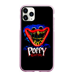 Чехол iPhone 11 Pro матовый Poppy Playtime: Huggy, цвет: 3D-розовый