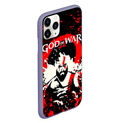 Чехол iPhone 11 Pro матовый GOD OF WAR ГОД ОФ ВАР БРЫЗГИ ГРАНЖ, цвет: 3D-серый — фото 2