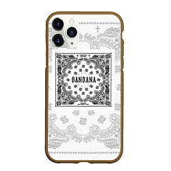 Чехол iPhone 11 Pro матовый Big Baby Tape x Kizaru BANDANA Бандана Кизару Тейп, цвет: 3D-коричневый