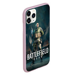 Чехол iPhone 11 Pro матовый Battlefield 2042 - Мария Фальк арт, цвет: 3D-розовый — фото 2