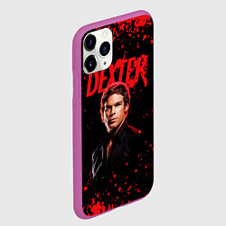 Чехол iPhone 11 Pro матовый Dexter Декстер, цвет: 3D-фиолетовый — фото 2