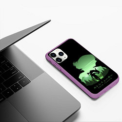 Чехол iPhone 11 Pro матовый Атака титанов 4 Эрен, цвет: 3D-фиолетовый — фото 2