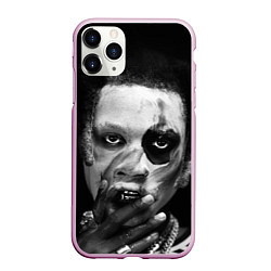 Чехол iPhone 11 Pro матовый Denzel clown, цвет: 3D-розовый