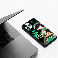 Чехол iPhone 11 Pro матовый Genshin Impact: Venti, цвет: 3D-черный — фото 2