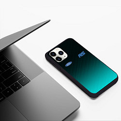 Чехол iPhone 11 Pro матовый Ford ST Carbon, цвет: 3D-черный — фото 2