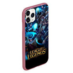 Чехол iPhone 11 Pro матовый LEAGUE OF LEGENDS ЛИГА ЛЕГЕНД ГЕРОИ, цвет: 3D-малиновый — фото 2